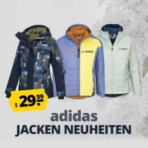 🧥 Großer adidas Jacken-Sale mit Neuheiten bei SportSpar 👉 bereits ab 16,99€