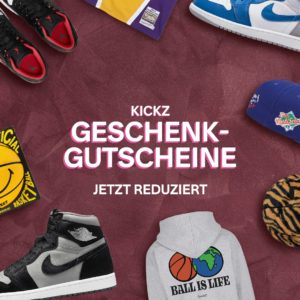 🖤 KICKZ: Bis zu 20% Rabatt auf Geschenkgutscheine