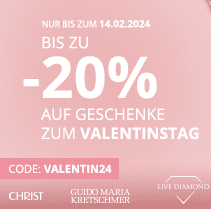 💍 CHRIST: bis zu 20% Rabatt zum Valentinstag ♥️