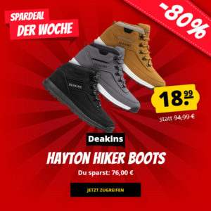 Letzte Chance! 👞 Deakins Hayton Hiker Boots für 18,99€ zzgl. Versand (statt 29€)
