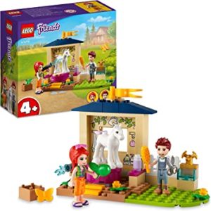 LEGO 41696 Friends Ponypflege, Pferdestall mit Pferd-Figur