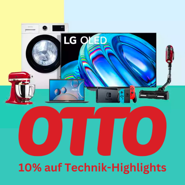 Otto 10 auf TechnikHighlights 🔥 z.B. 43" Grundig 4K TV für 251,10