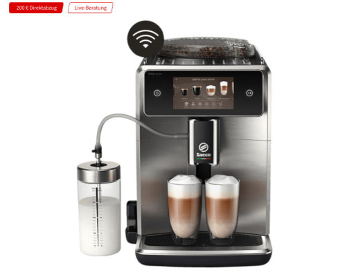 SAECO SM878500 Xelsis Deluxe Kaffeevollautomat SchwarzEdelstahl