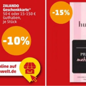 Penny: 10% auf Zalando / 15% auf Hunkemöller Geschenkkarten