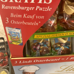 gratis Ravensburger Puzzle beim Kauf von 3 Lindt Osterbeuteln u.a. bei Rewe und Edeka