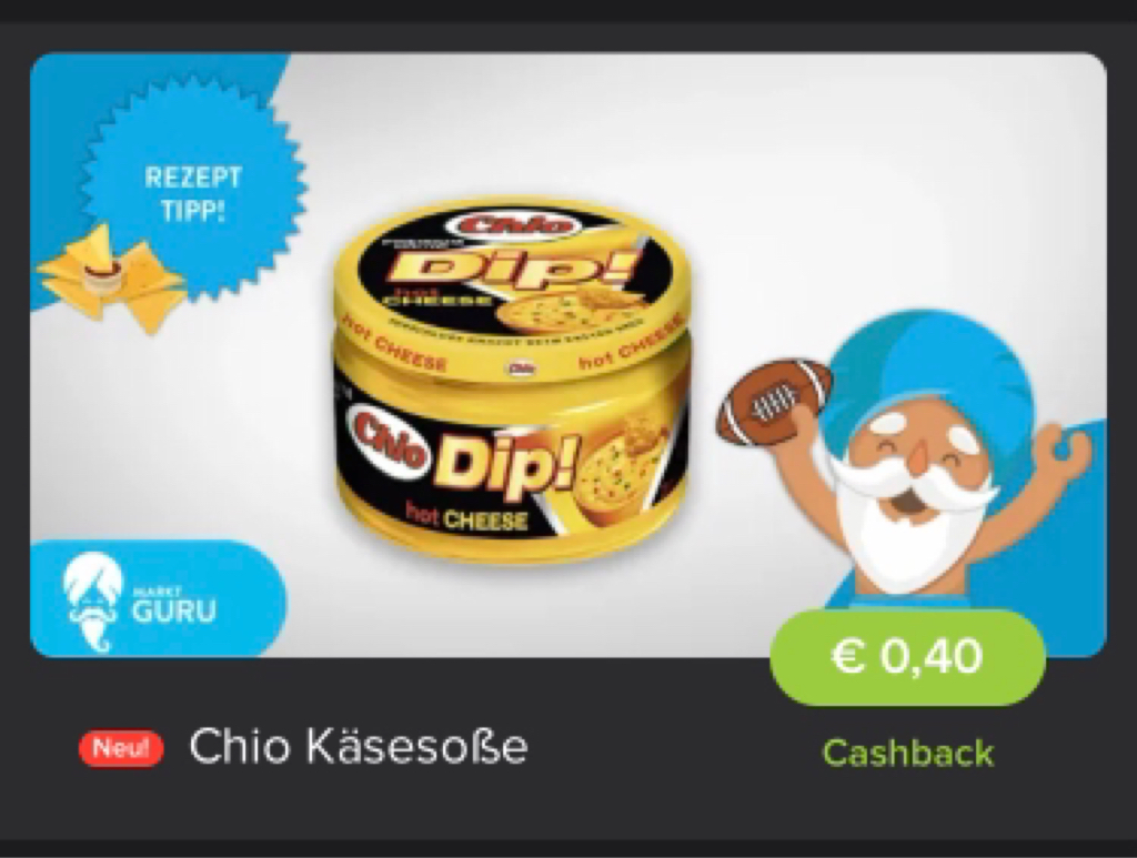 Chio Käsedip für nur 49 Cent mit Marktguru