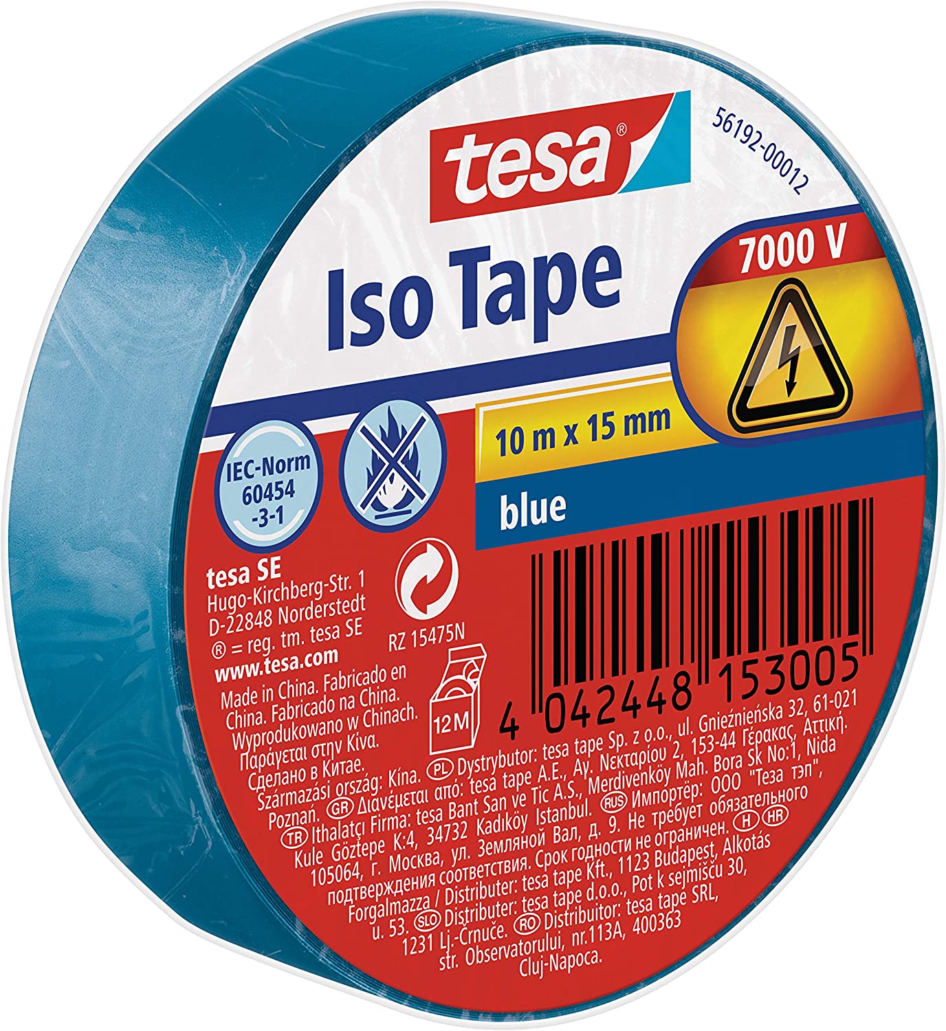 tesa_Isolierband_-_Selbstklebendes_Isolierband_hitzebestaendig_-_Zum_Isolieren_Reparieren_und_Buendeln_-_10_m_-_BLAU