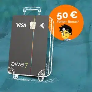 Thumbnail 🌳 awa7® Visa Kreditkarte mit 50 € Bonus⁶ + 7 Bäume² bei Eröffnung pflanzen