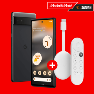 Google Pixel 6a 128 GB Dual SIM in 3 Farben inkl. Google Chromecast mit Google TV für 329€ (statt 367€)