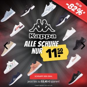 😲 Kappa Sneaker für 11,50€ (zzgl. Versand) 👟 28 versch. Modelle für Damen, Herren und Kids