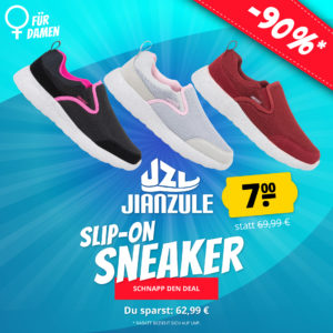 👟 Jianzule Slip On Damen Sneaker für 7€ (zzgl. Versand) - in 3 versch. Farben