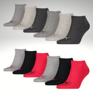 🧦 12x Puma Unisex Sneaker Socken für 23,99€ (2€ pro Paar)
