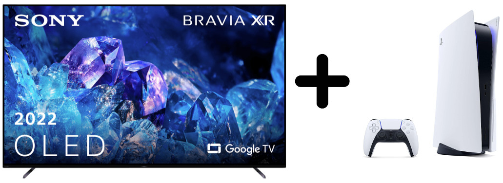 Sony OLED-TV mit einer PS5 im Bundle