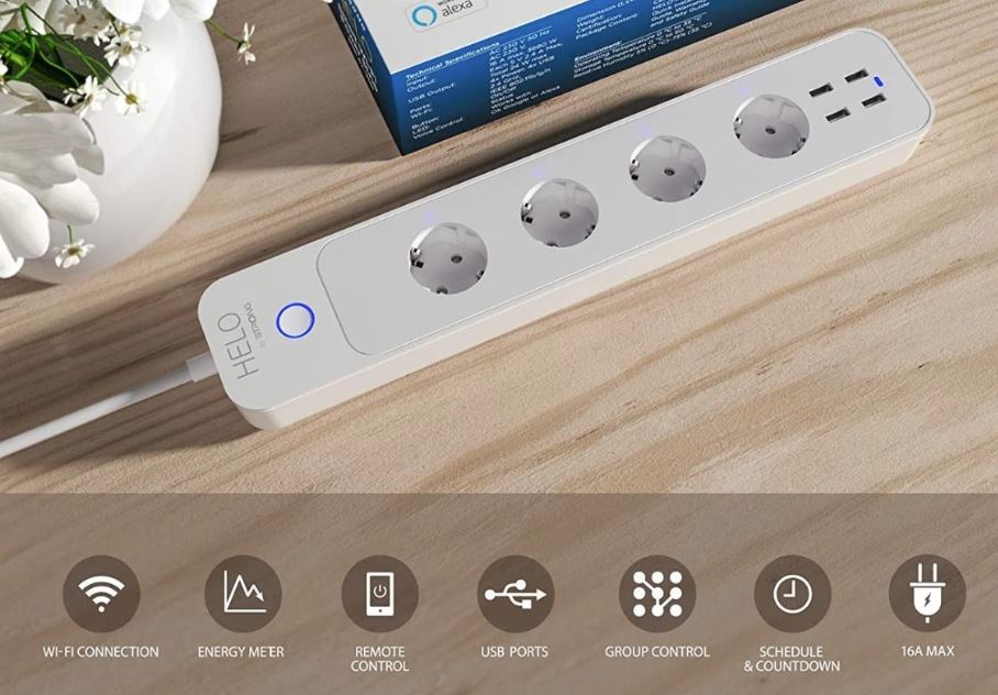 WLAN-Steckdosenleiste mit vielen Funktionen