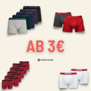 MYBODYWEAR: Boxershorts ab 3€ - Puma, HEAD, Jack & Jones ...