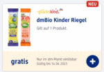dmBio Kinder Riegel GRATIS