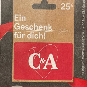 Edeka: 15% Rabatt auf C&amp;A Geschenkkarte (25€ &amp; 40€)