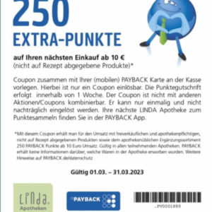 Linda Apotheke mit 250 Extra-Punkte