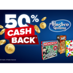 Hasbro: 50% Cashback auf Hasbro Gaming Spiele - Jenga, Twister, Monopoly etc.