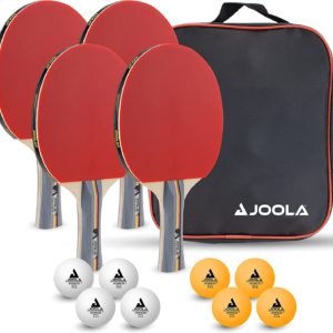 JOOLA Tischtennis-Schläger Set inkl. 4 Bälle &amp; Tasche