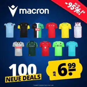 Thumbnail 😎 Nachschub! ⚽ Macron Fanartikel Sale bei SportSpar - Caps, Trikots, Hosen bis zu 95% reduziert