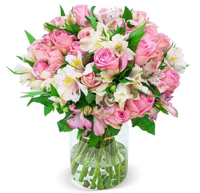 Thumbnail Blumenstrauß mit Rosen und Inkalilien - 100 Blüten für 27,72€ inkl. Versand