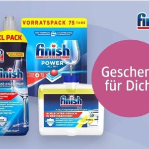 Finish Power Tabs ( Vorratspack 75 Stück) + Klarspüler für sensationelle 5,01 Euro statt 11,50 bei DM, dank Payback & Smhaggle ggf. personalisiert ?!