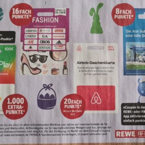 REWE-Aktion: doppelt Payback-Punkten mit Gutscheinen