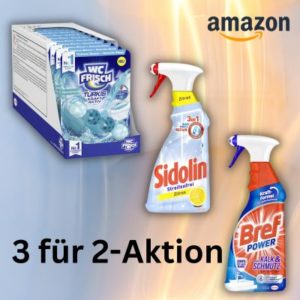 🧽 3 Reinigungsmittel zum Preis von 2 - Bref, Sidolin, WC-Frisch