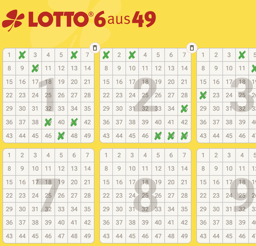 Thumbnail 11 Mio. 🤑 Lotto 6aus49 💰 3 Felder für 0,40€ (statt 5,40€) - Lotto24-Neukunden