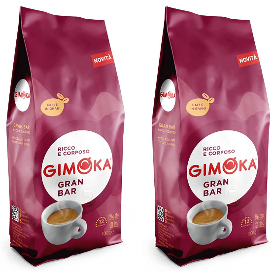 Thumbnail 2x 1kg (= 2kg) Gimoka Gran Bar Espresso Kaffeebohnen für 13,41€ ☕️ Gran Festa für 14,75€