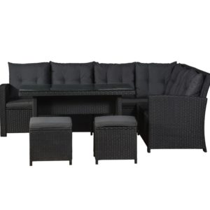 Juskys Polyrattan Lounge Sitzgarnitur Santa Catalina mit Bezügen für 527,94€ inkl. Versand (statt 700€)