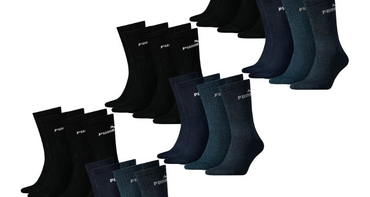 Viele dunkle Puma Sportsocken