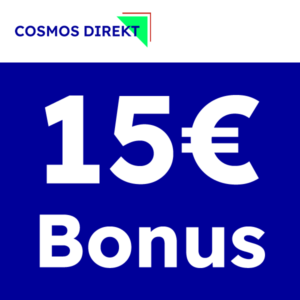 Privat-Haftpflicht z.B. ab 1,69€¹ mtl. + 15€ Bonus (CosmosDirekt)