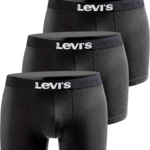 Levis Herren Boxershort schwarz 3-er Pack für 16,49€ (statt 21€) - in schwarz oder blau