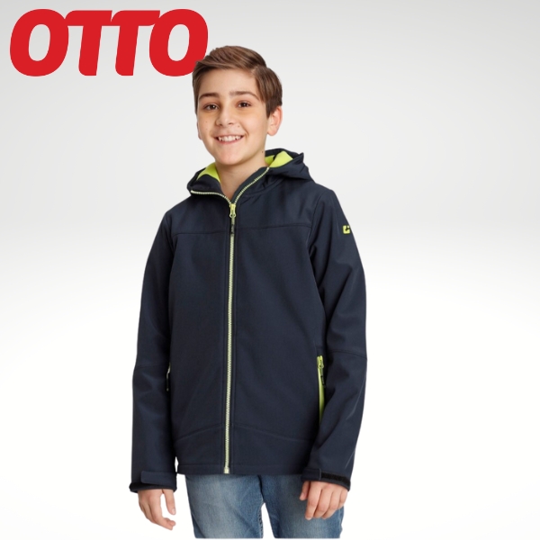 Veste Softshell Garçon Avec Capuche – Imperméable 10 000 Mm, Coupe-vent – Pour Activités Plein Air, Sport