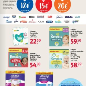 Bis zu 25 % sparen bei Rossmann nur online (!!) beim Kauf von Produkten der Marken P&amp;G