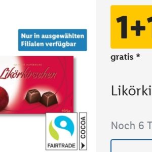 1+1 Likörkirschen (Lidl App)