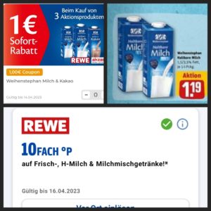 Weihenstephan für umgerechnet 77 ct - beim Kauf von mindestens 3 Stück- bei Rewe ab Montag 03.04.- Dank Couponplatz & Payback