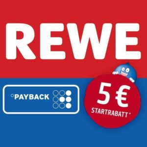 5€ Startrabatt für neue Payback-Anmeldung bei Rewe vom 08.-16.04.23 ab 10€ Einkauf