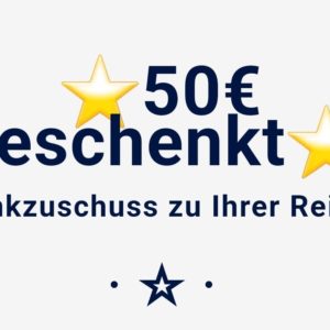 50€ Tankzuschuss bei Travador bis 30.04.2023 für Reisen ab 400€