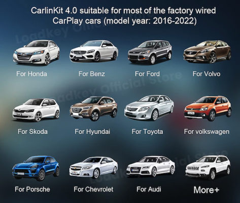 CarlinKit 4.0 Wireless Apple CarPlay & Android Auto Adapter für 50