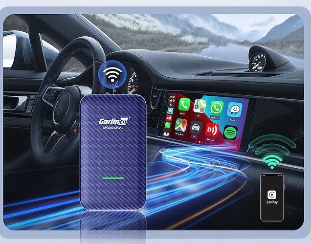 CarlinKit 4.0 Wireless Apple CarPlay & Android Auto Adapter für 26,39€
