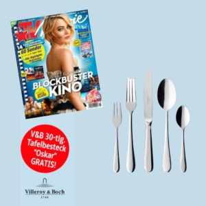 TV Movie Jahresabo + Villeroy & Boch Oscar Besteckset 30-teilig (im Wert von 119€) für 74,10€