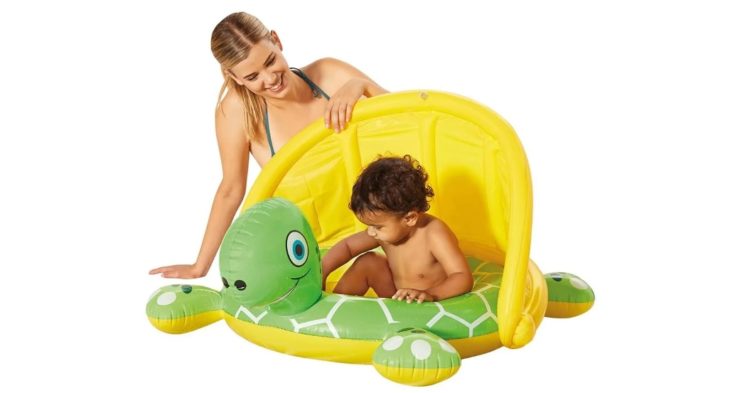 Happy People Babypool Schildkröte mit verstellbarem Sonnendach
