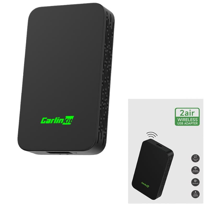 CarlinKit 5.0 Wireless CarPlay & Android Auto Adapter - Plug & Play For Wired Cars