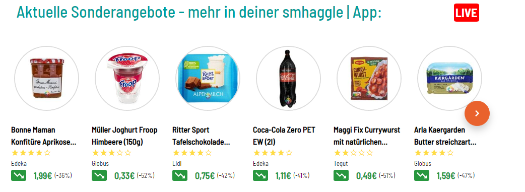 Aktuelle Angebote laut smhaggle