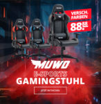 Fetter Preis! 😎 MUWO "Focus" E-Sports Gamingstuhl für 88,88€ (3 verschiedene Farben)