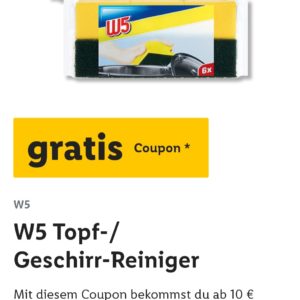 Topf- oder Geschirr-Reiniger ab 10€ EW mit der Lidl App (personalisiert!?)