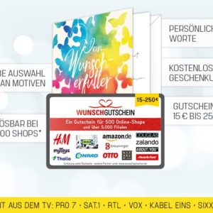Wunschgutscheine mit 16x Payback-Punkten (8%) bei REWE (in Filialen & online)